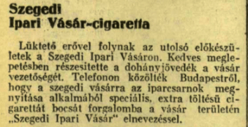 1936.05.27. Szegedi Ipari Vásár