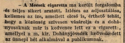 1936.06.10. Mecsek cigaretta