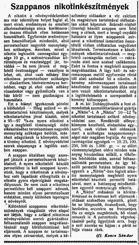 1936.07.05. Szappanos nikotin