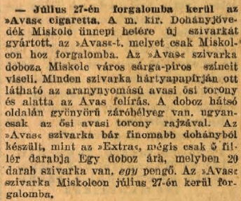 1936.07.24. Avas cigaretta