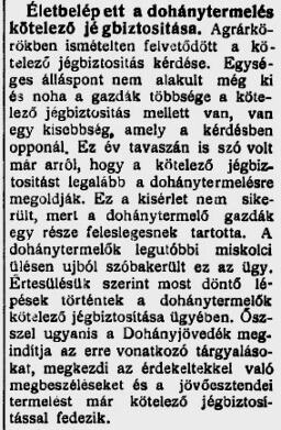 1936.10.01. Kötelező jégbiztosítás