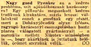 1937.12.23. Karácsonyi ajándék