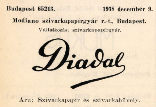 1938.12.09. Diadal papír és hüvely 1938.12.09. Diadal papír és hüvely