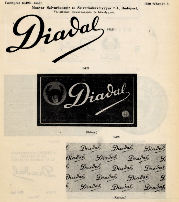 1939.02.03. Diadal papír és hüvely 1. 1939.02.03. Diadal papír és hüvely 1.
