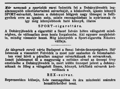 1939.09. Sport és Rex