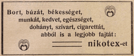 1940.12.15. Karácsonyra Nikotex