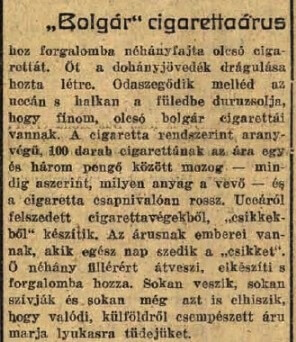 1942.01.06. Bolgár cigarettaárus