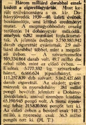 1942.04.04. Nőtt a gyártás