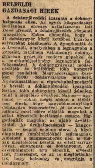 1943.09.30. Dohányhalmozás