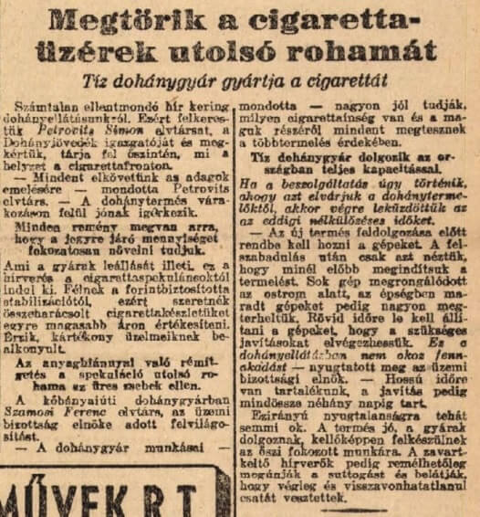 1946.07.31. Dohányüzérek