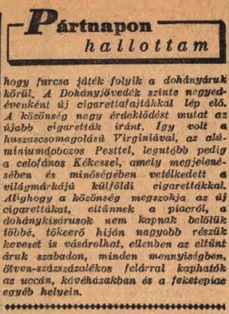 1947.07.31. Eltűnő cigaretták