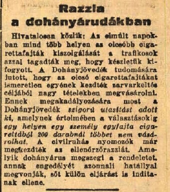 1947.08.24. Razzia az árudákban