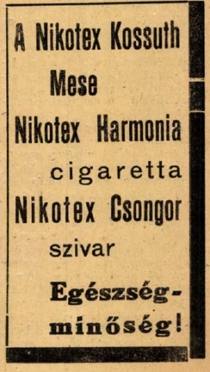 1948.08.10. Nikotex-gyártmányok