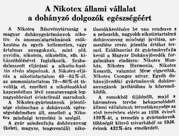 1948. A dohányzók egészségéért