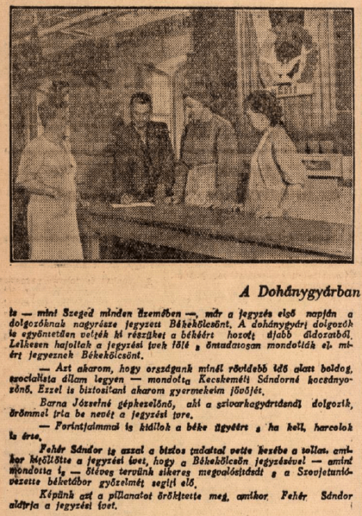 1950.10.01. Szegedi Dohánygyár