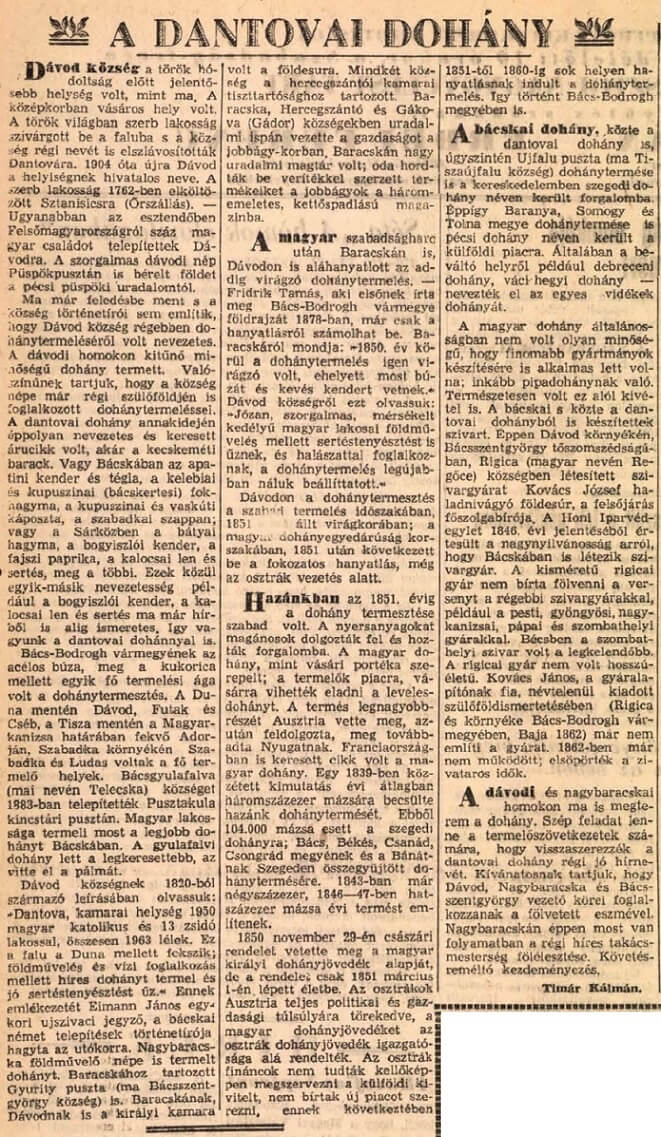 1954.11.07. A dantovai dohány