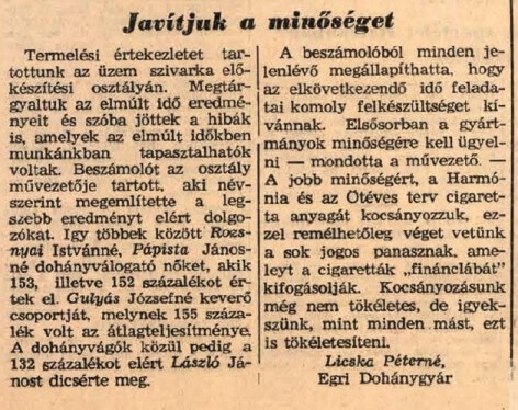 1956.04.30. Javuló minőség