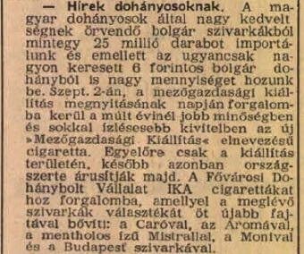 1956.08.30. Export cigaretták