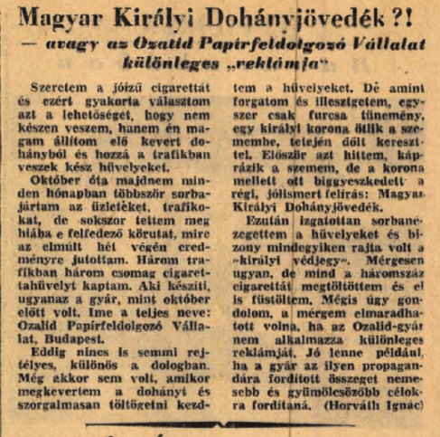 1957.05.03. Ozalid Papírfeldolgozó