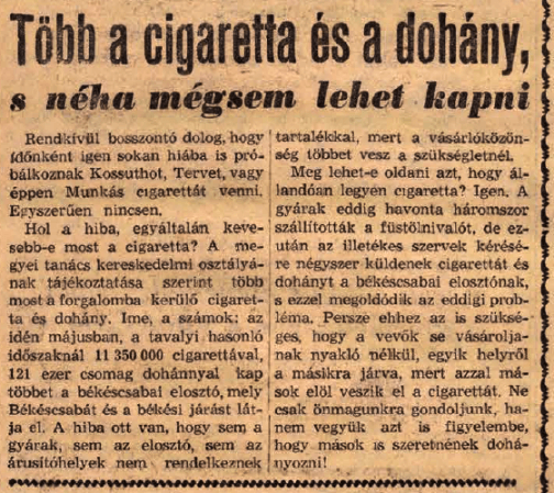 1957.05.18. Több a cigaretta