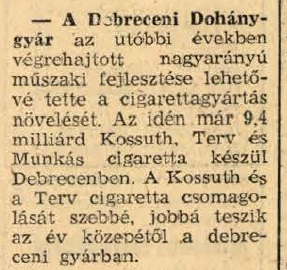 1968.02.21. Debreceni Dohánygyár