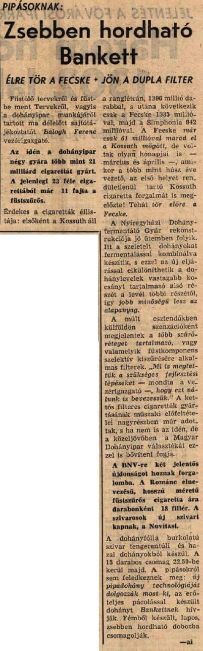 1970.05.14. Bankett és Románc