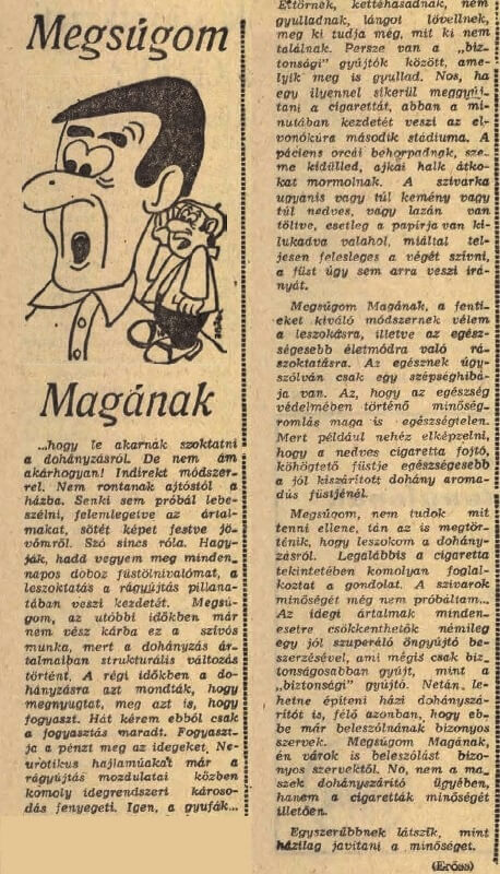 1974.06.07. Le akarnak szoktatni