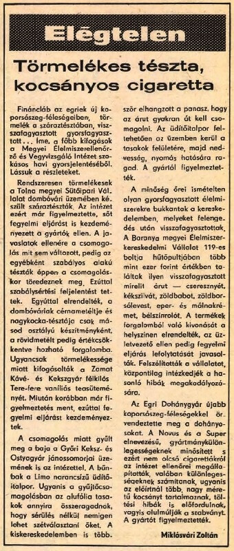 1981.11.30. Kocsányos cigaretta