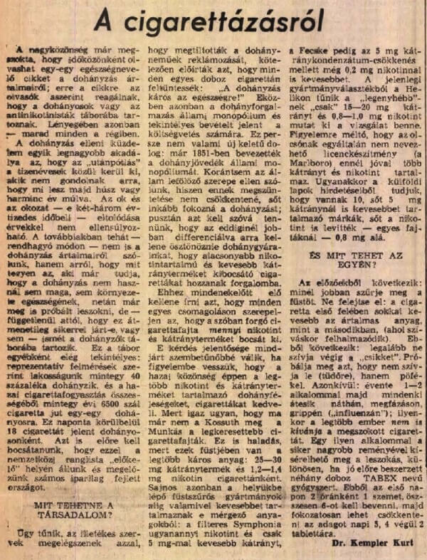 1984.12.09. A cigarettázásról