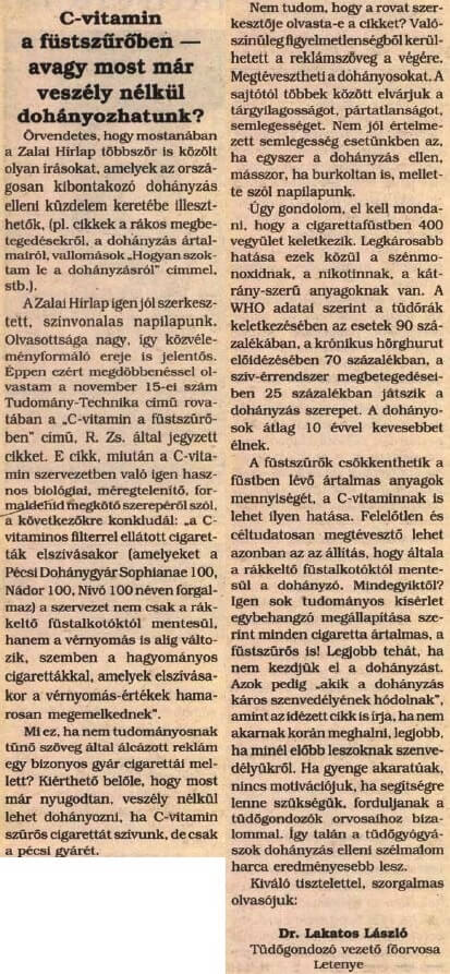1990.11.24. Vitaminos cigaretták