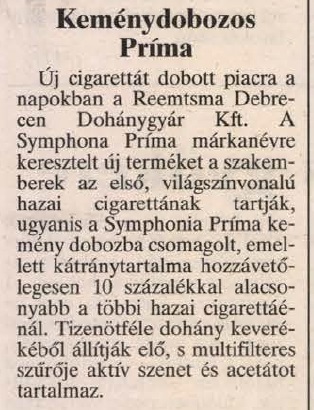 1993.07.28. Symphonia Príma cigaretta