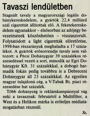 1999.04. A dohánypiacról