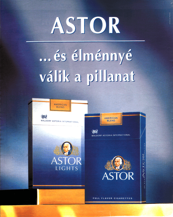 Astor cigaretta - 1997