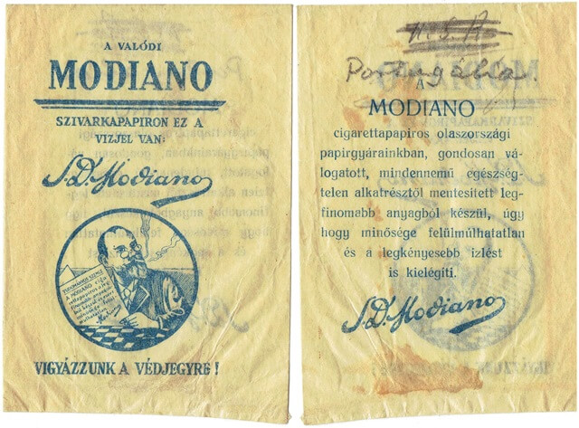 Modiano cigarettapapír 03.