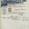 Mühlberg és Társa - számla, 1893