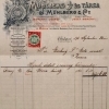Mühlberg és Társa - számla, 1894