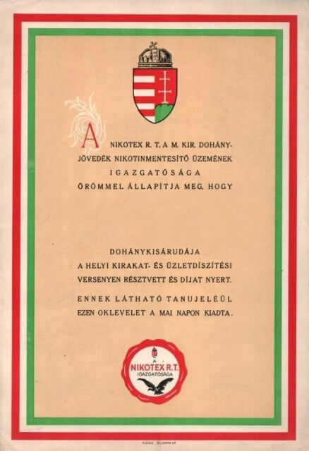 Nikotex kirakatverseny