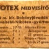 Nikotex nedvesítő lap