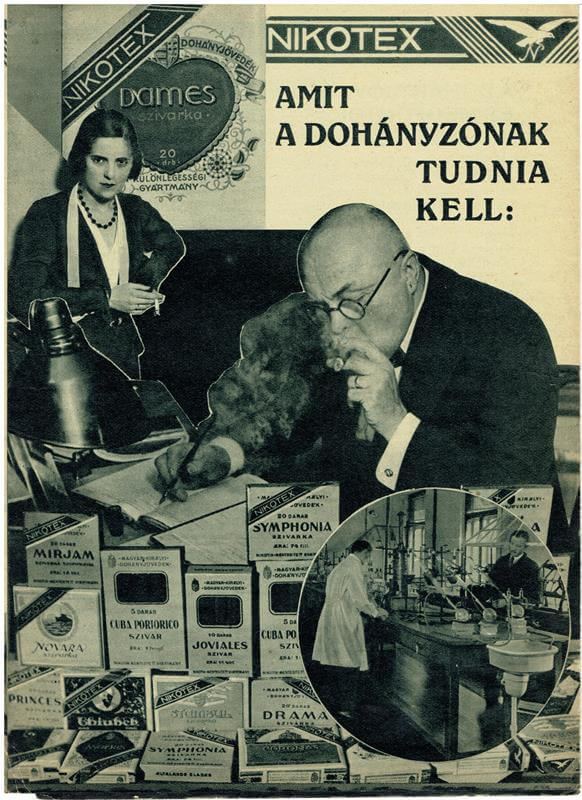 Nikotex tájékoztató 1930.