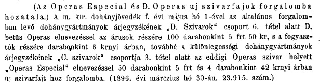 1896.03.30. Operas szivar