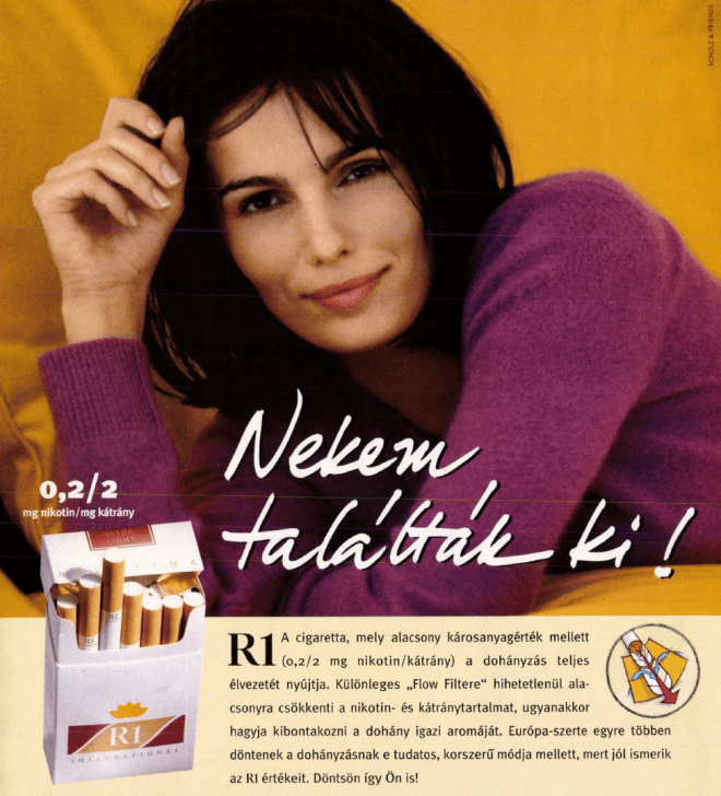 R1 cigaretta - 1998/2.