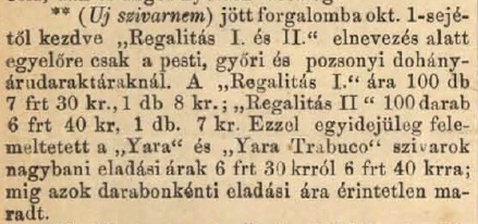 1872.10.13. Regalitas szivar