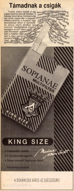 Sopianae cigaretta - 1993/3.