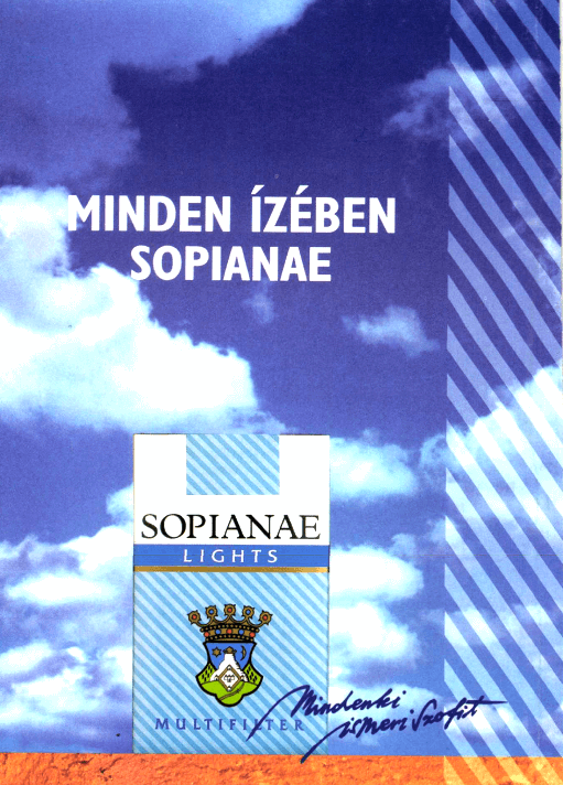 Sopianae cigaretta - 1995/01.