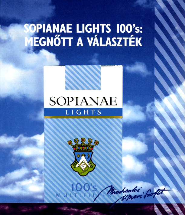 Sopianae cigaretta - 1995/04.