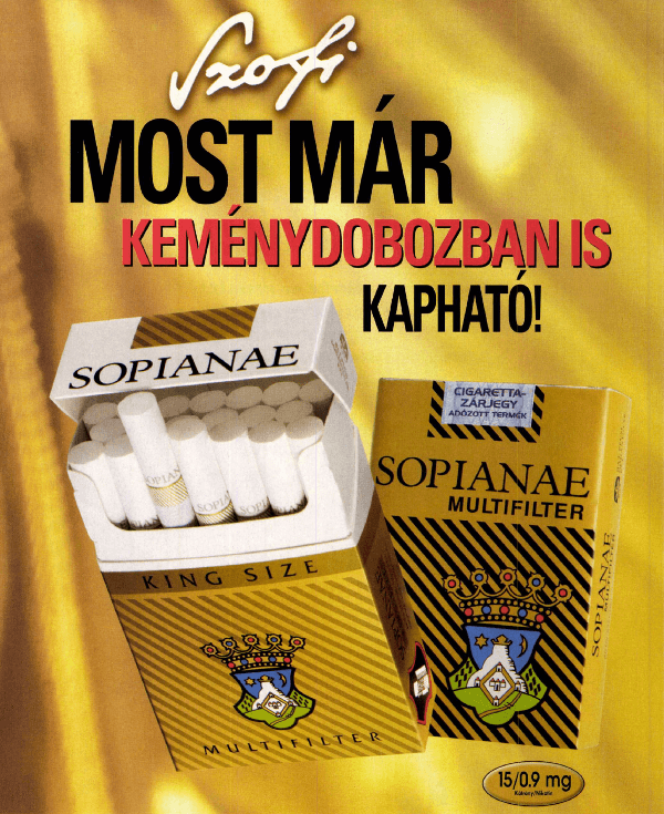 Sopianae cigaretta - 1998/2.