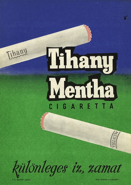 Tihany és Mentha cigaretta