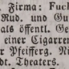 1851. Fuchs Rudolf dohánykereskedő