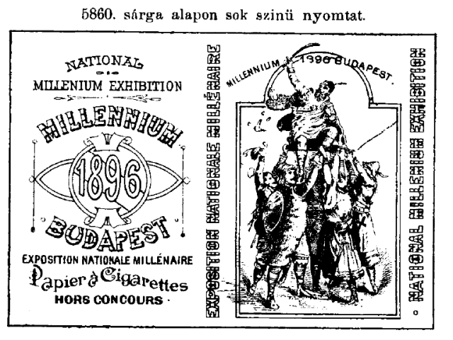 Millennium 1896. cigarettapapír