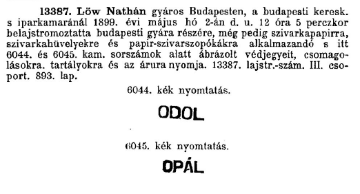 1899.05.02. Odol és Opál